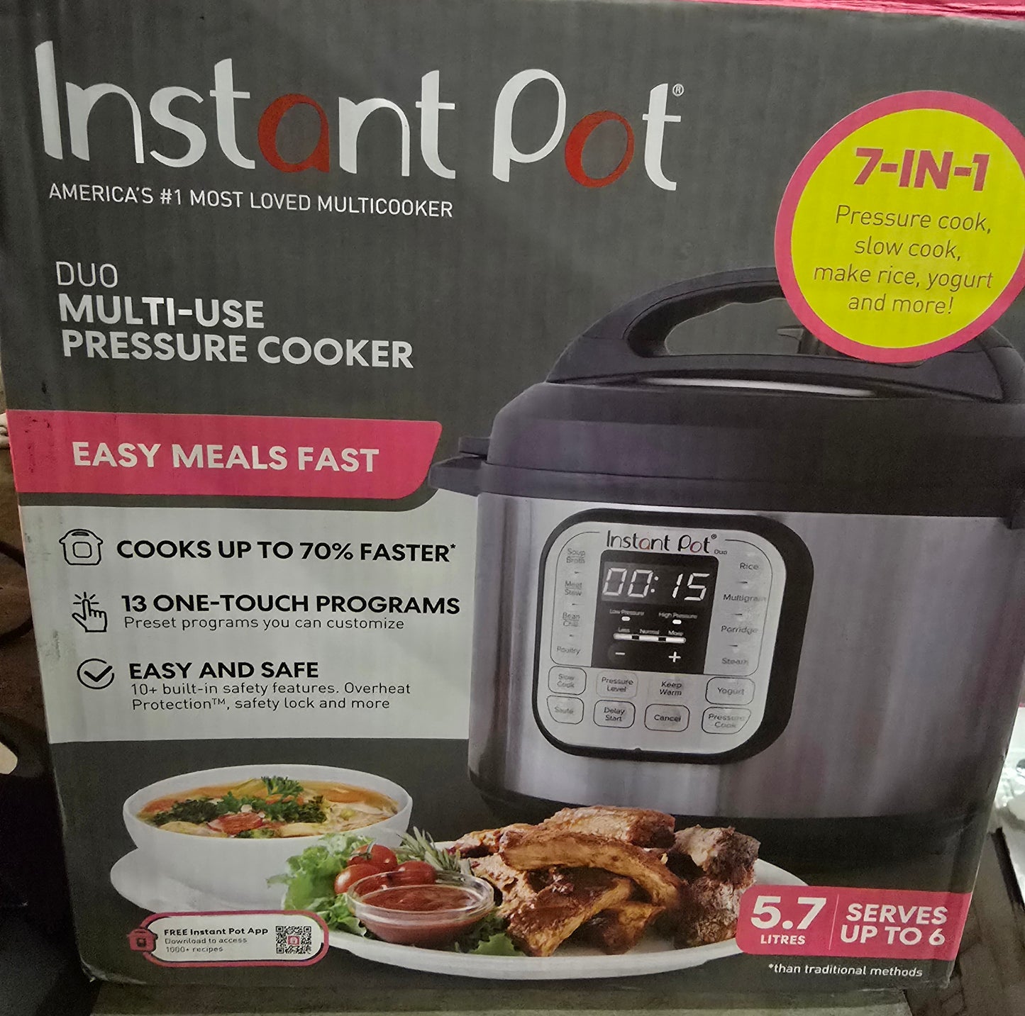 Instant Pot Duo 7-in-1 Smart Cooker 5,7 L