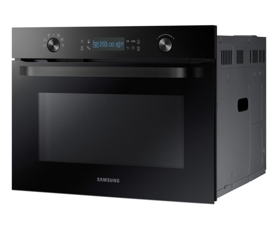 Samsung NQ50K3130BM Einbaubackofen mit Mikrowelle, Autark, 50L schwarz